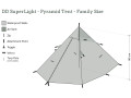 DD SuperLight Pyramid Tent Family Size