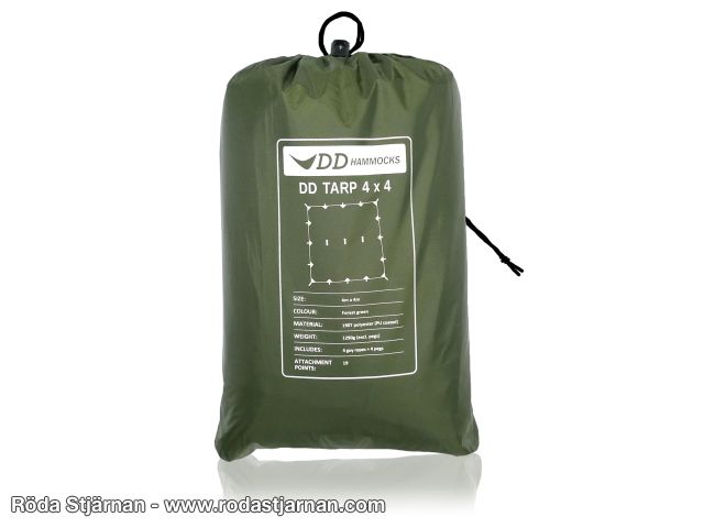 DD Tarp 4x4 Forest Green – vattentät tarp från DD Hammock presenningar och vindskydd