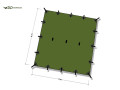 DD Tarp 4x4 Olive Green – vattentät tarp från DD Hammock presenningar och vindskydd