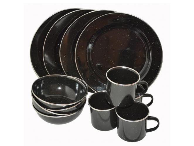 Product Image for Emalj Servis Svart Rostfri Kant