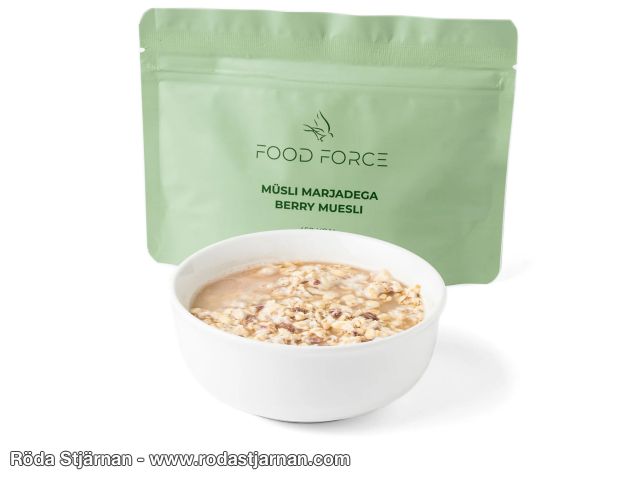 Food Force Bärmüsli frystorkad frukost 100 g friluftsmat och snacks