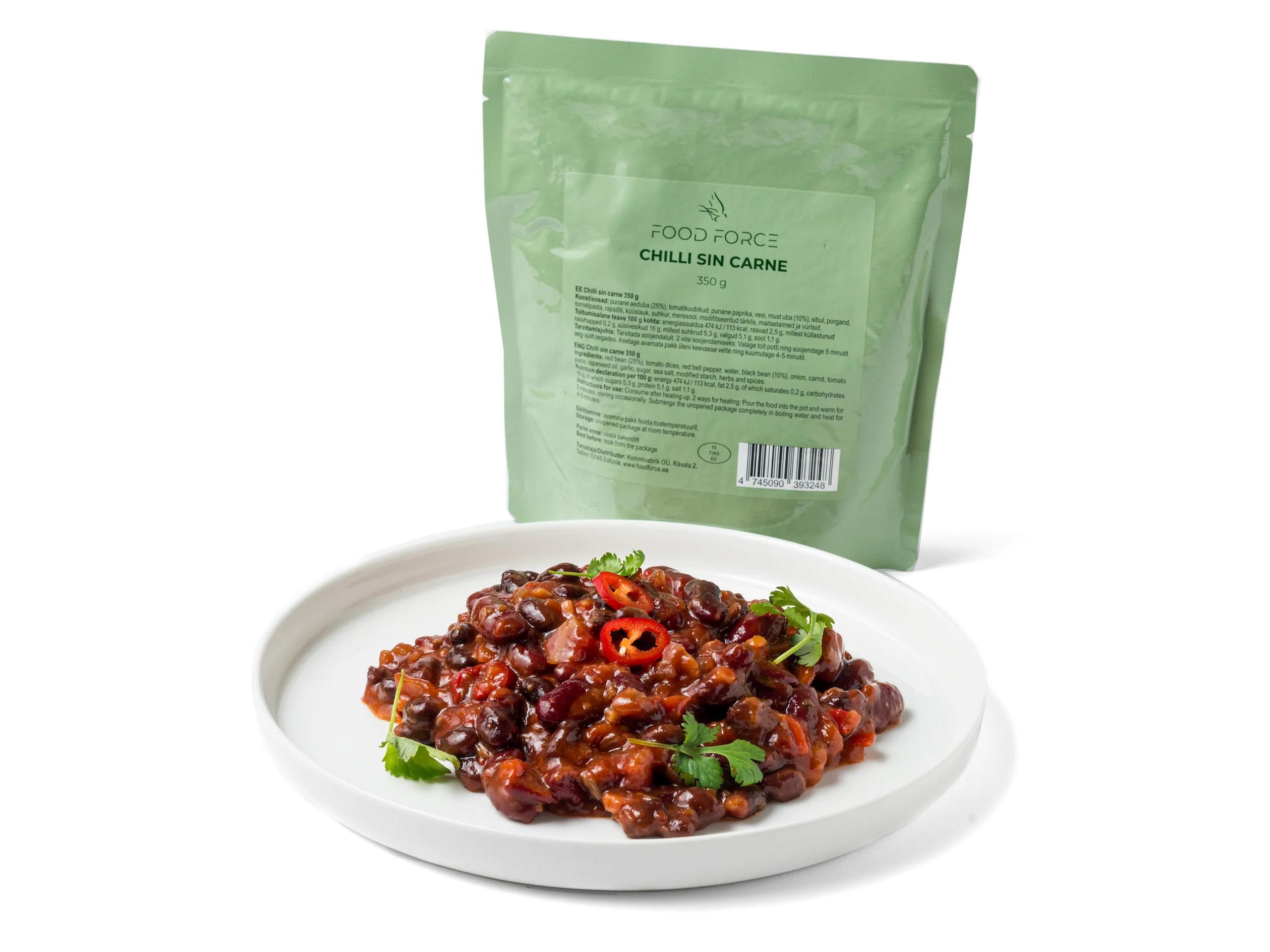Product Image for Food Force Chili sin carne MRE vegansk