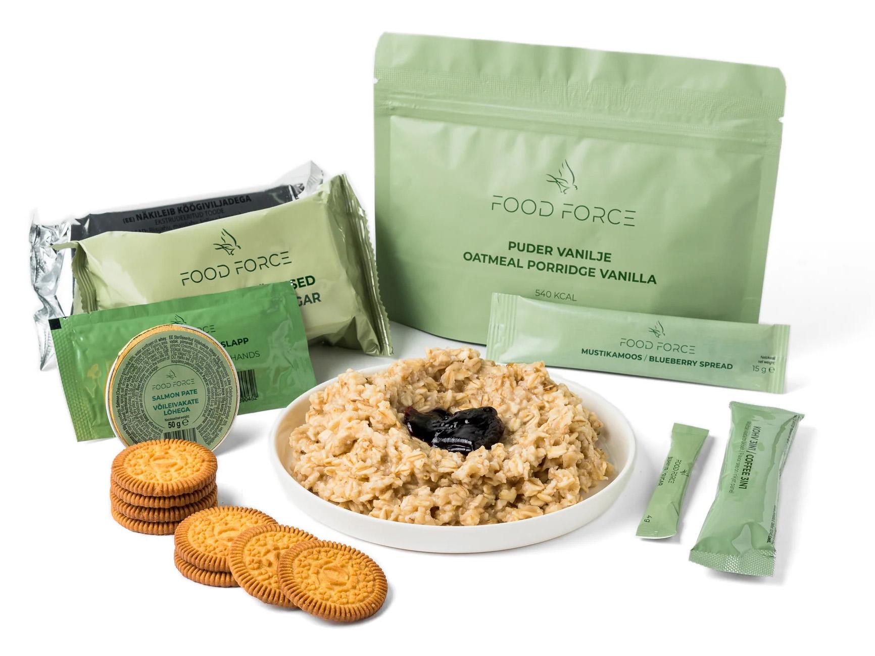 Product Image for Food Force frukostpaket vaniljgröt frystorkad med tillbehör