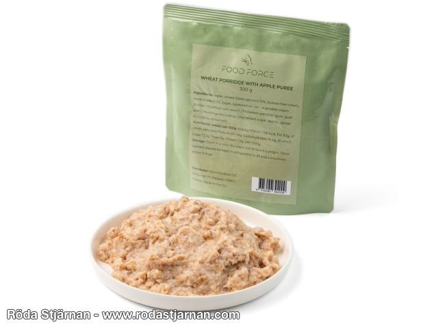 Food Force Veteflinggröt med äppelpuré MRE friluftsmat och snacks