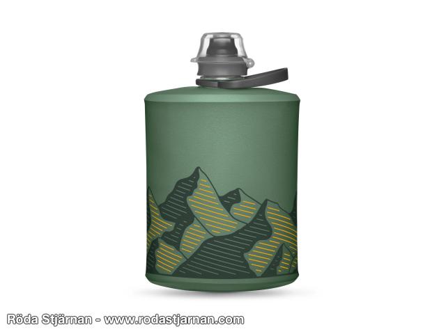 HydraPak Stow 500 ml hopfällbar vattenflaska sage green muggar och fältflaskor