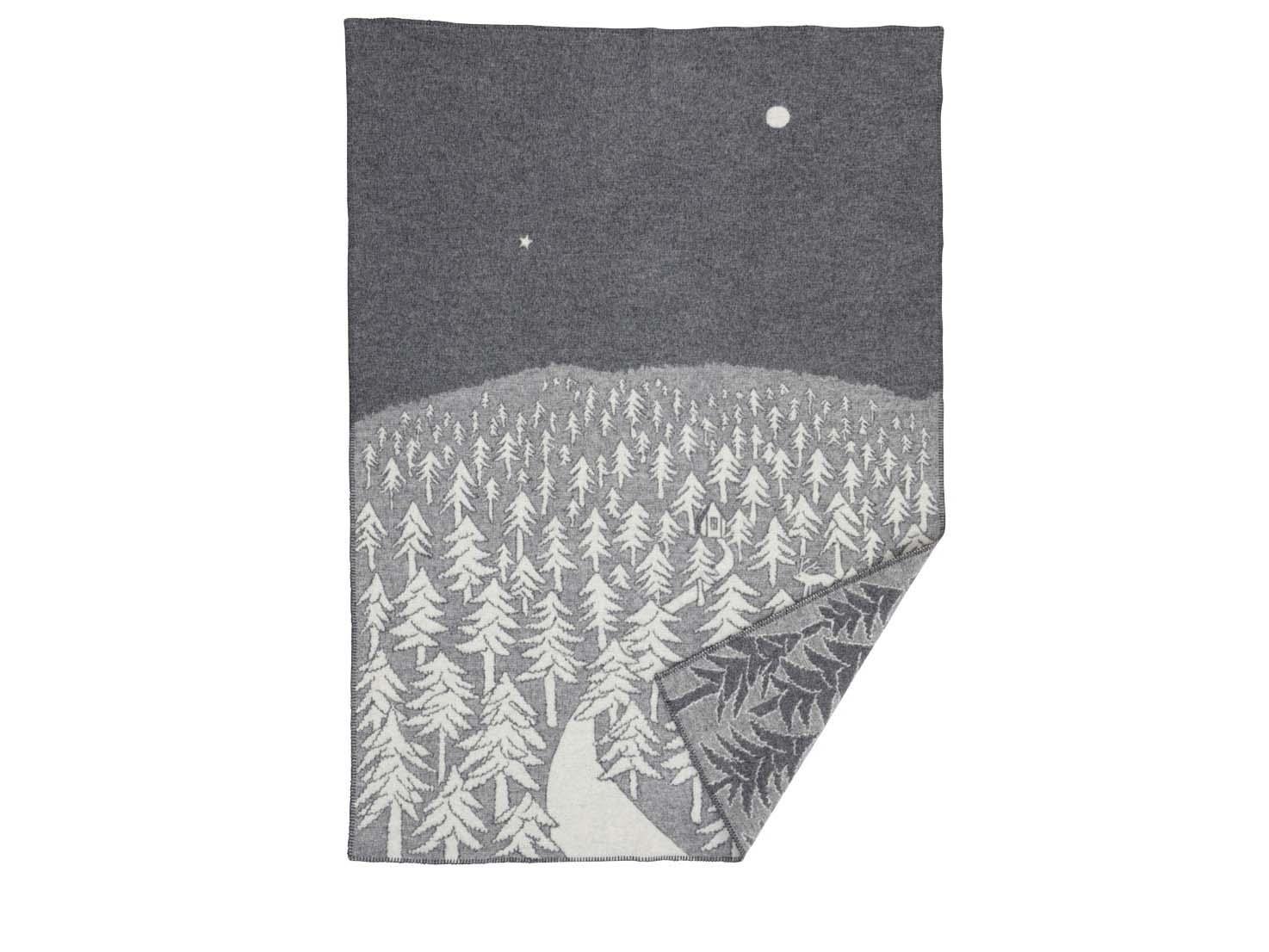Product Image for House In The Forest Wool Blanket Gray