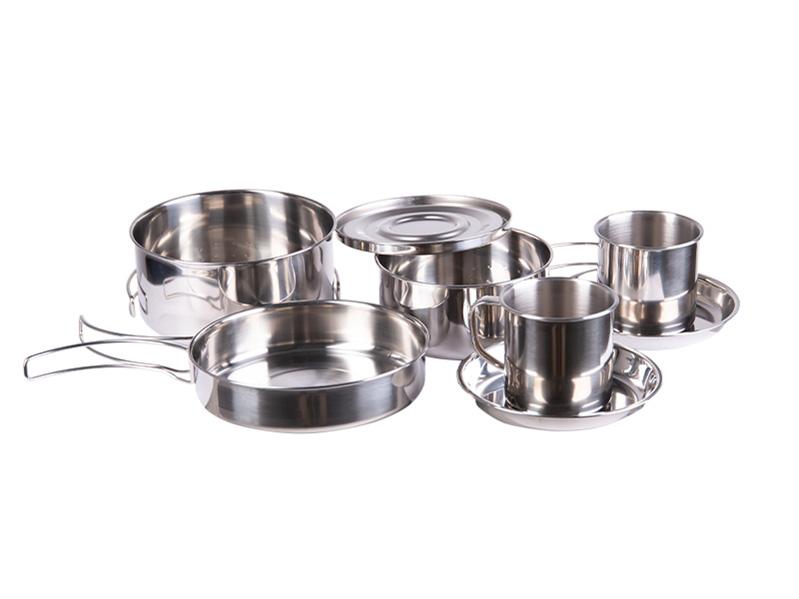 Product Image for Mil-Tec Kastrullset Åtta Delar Rostfritt