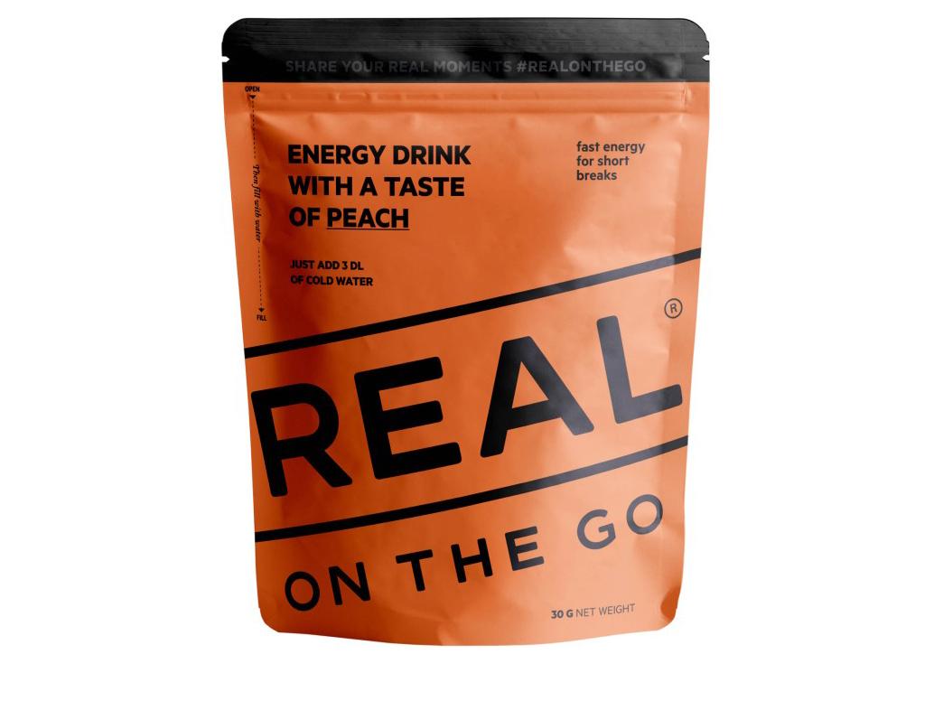 Product Image for REAL On The Go Energy Drink Taste Of Peach