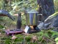 Stålmugg med fällbara handtag muggar och fältflaskor