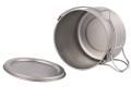 Titan Bush Pot 1100ml med handtag lock hängare kokkärl och kaffepannor