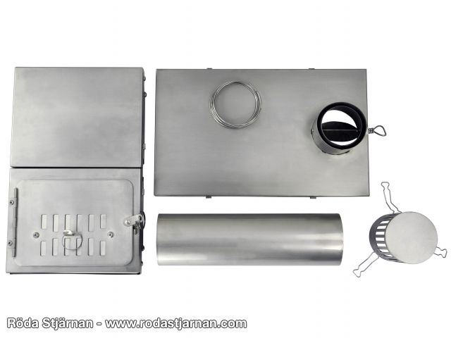 Winnerwell Fastfold Titanium tältkamin Röda Stjärnan Tältkamin guide Röda Stjärnan Allt inom airsoft