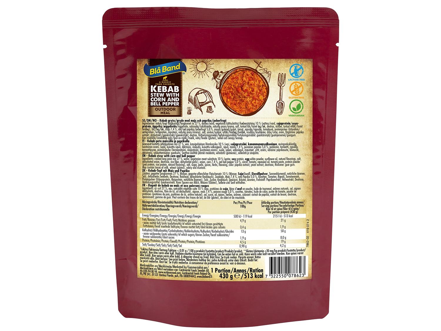 Product Image for Blå Band Kebabgryte med mais og paprika