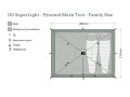 DD SuperLight Pyramid Mesh Tent Family Size