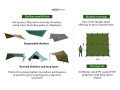 DD Tarp 4x4 Olive Green – vanntett tarp fra DD Hammock tarps og vindbeskyttelse