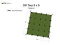 DD Tarp 5x5 Olive green