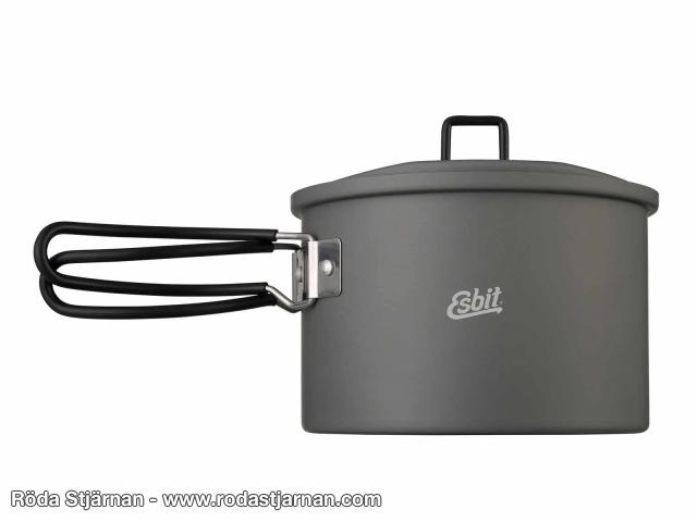 Esbit Rund campingkjele 1,6L aluminium kokekar og kaffekjeler
