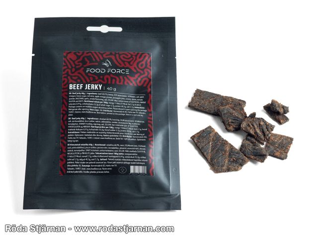 Food Force beef jerky tørket storfekjøtt 40 g turmat