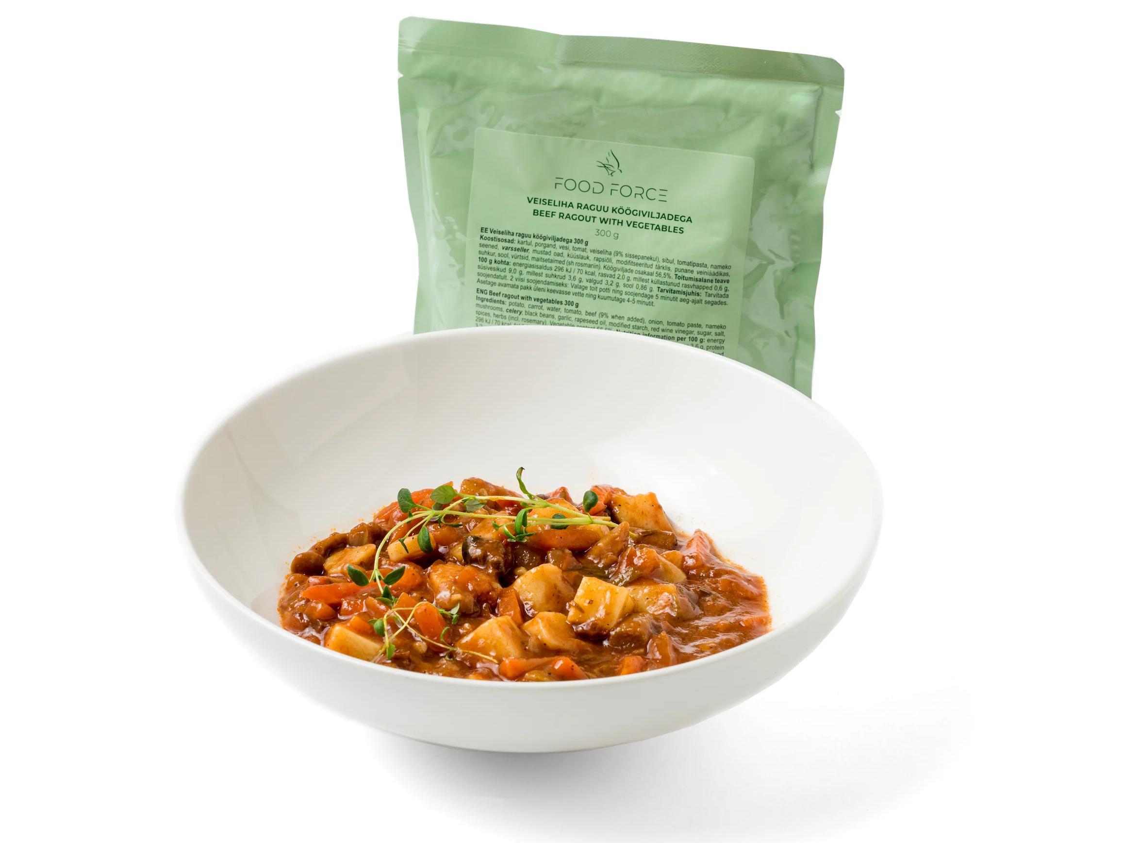 Product Image for Food Force biff Ragout med grønnsaker MRE