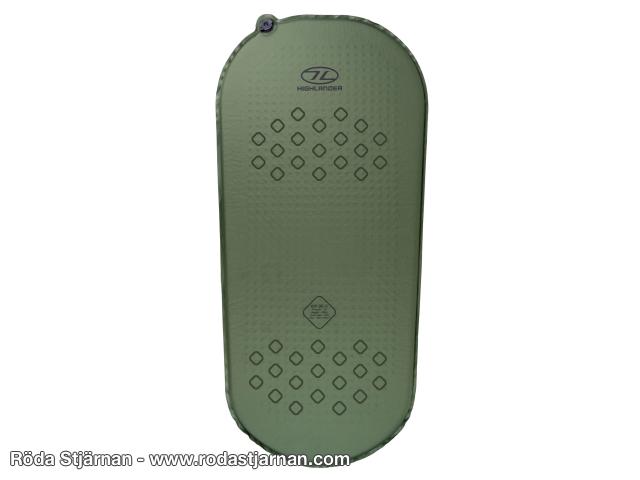 Highlander Kip Mat 30mm selvoppblåsbart liggeunderlag R3,2 grønt liggeunderlag