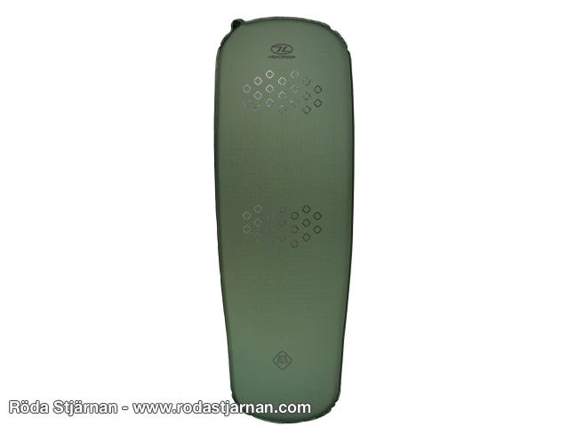 Highlander Kip Mat 50mm selvoppblåsende liggeunderlag R 4,5 grønn liggeunderlag