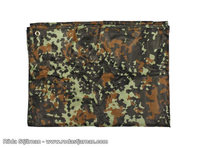 MFH Tarp Ultralett 2X3M Flecktarn tarps og vindbeskyttelse