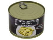 Prepper stekte poteter med bacon og egg 400g