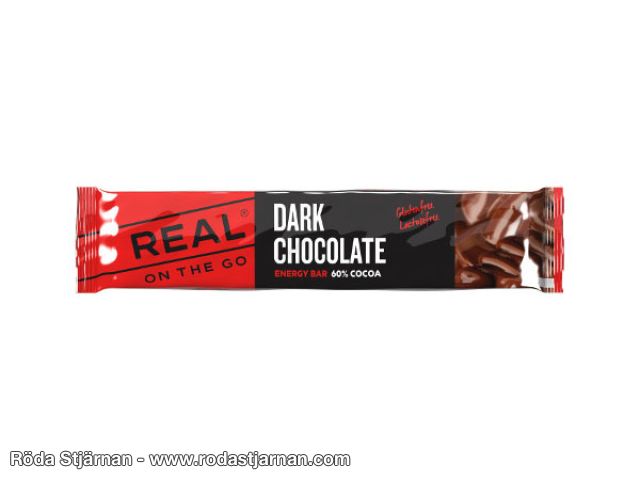 REAL On The Go mørk sjokolade energibar 25 g turmat