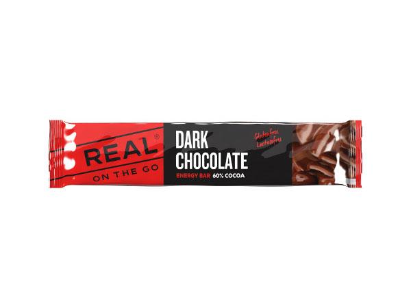Product Image for REAL On The Go mørk sjokolade energibar 25 g