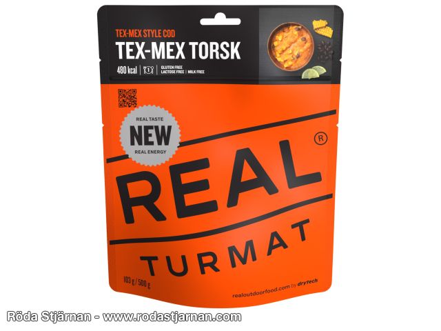 REAL Turmat tex-mex torsk frysetørket mat turmat