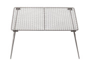 Stor titanium grillrist med sammenleggbare ben
