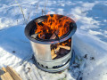 Stor wood stove turkjøkken