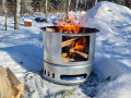 Stor wood stove turkjøkken