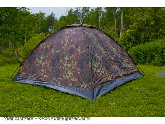 Tält 3 pers flecktarn