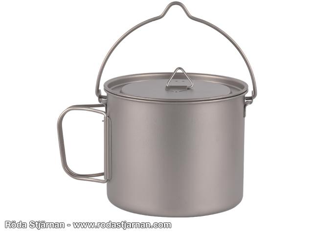 Titan Bush Pot 1100ml med håndtak og oppheng kokekar og kaffekjeler