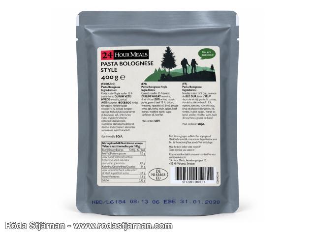24h Meals Pasta bolognese MRE meals and snacks