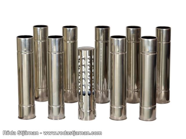 Bushmen FASTFOLD chimney pipe set 2.5 m chimney 60 mm tent stoves