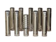 Bushmen FASTFOLD chimney pipe set 2.5 m chimney 60 mm