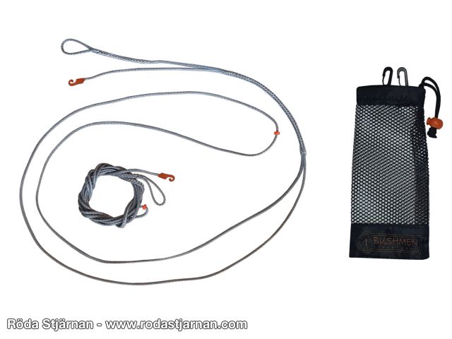 Bushmen PRO whoopie slings gray hammock