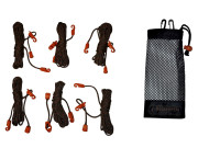 Bushmen Ultralight Guy Lines black 6-pack