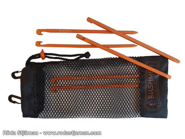 Bushmen Ultralight tent pegs 6-pack tents
