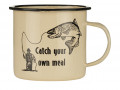Cup enamel Catch your own meal