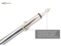 DD Tarp Pole 2.2 m (2-pack) – telescopic tarp poles tarps and wind protection