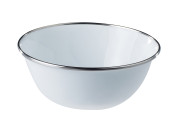 Enamel bowl White Stainless rim