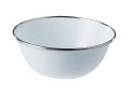 Enamel bowl White Stainless rim