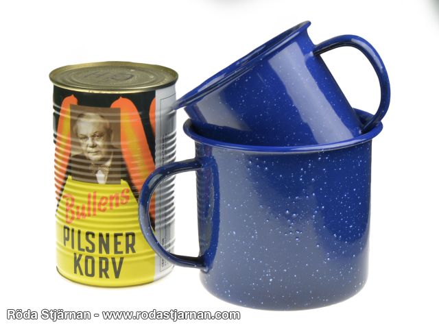 Enamel mug blue 350ml mugs and bottles