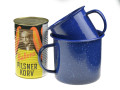 Enamel mug blue 350ml mugs and bottles