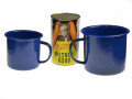 Enamel mug blue 350ml mugs and bottles