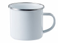 Enamel mug White Stainless rim