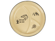 Enamel plate Outdoor Catch your own meal