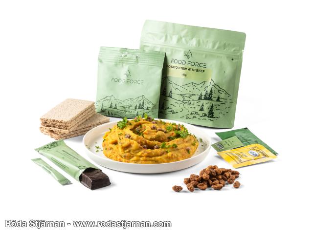 Food Force Meal Package potato stew with beef meals and snacks